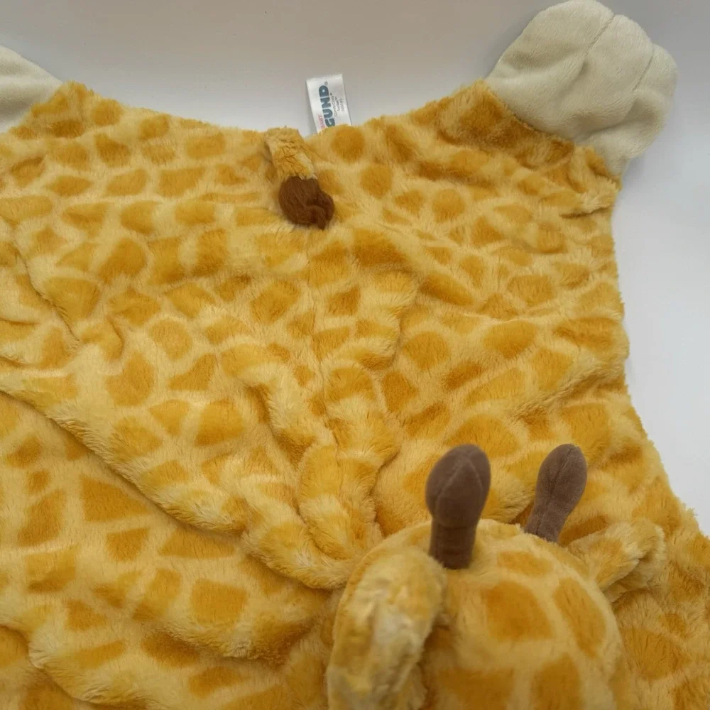 GUND Comfy Cozy Giraffe Baby Security Blanket Lovey Plush Satin Back 320181
